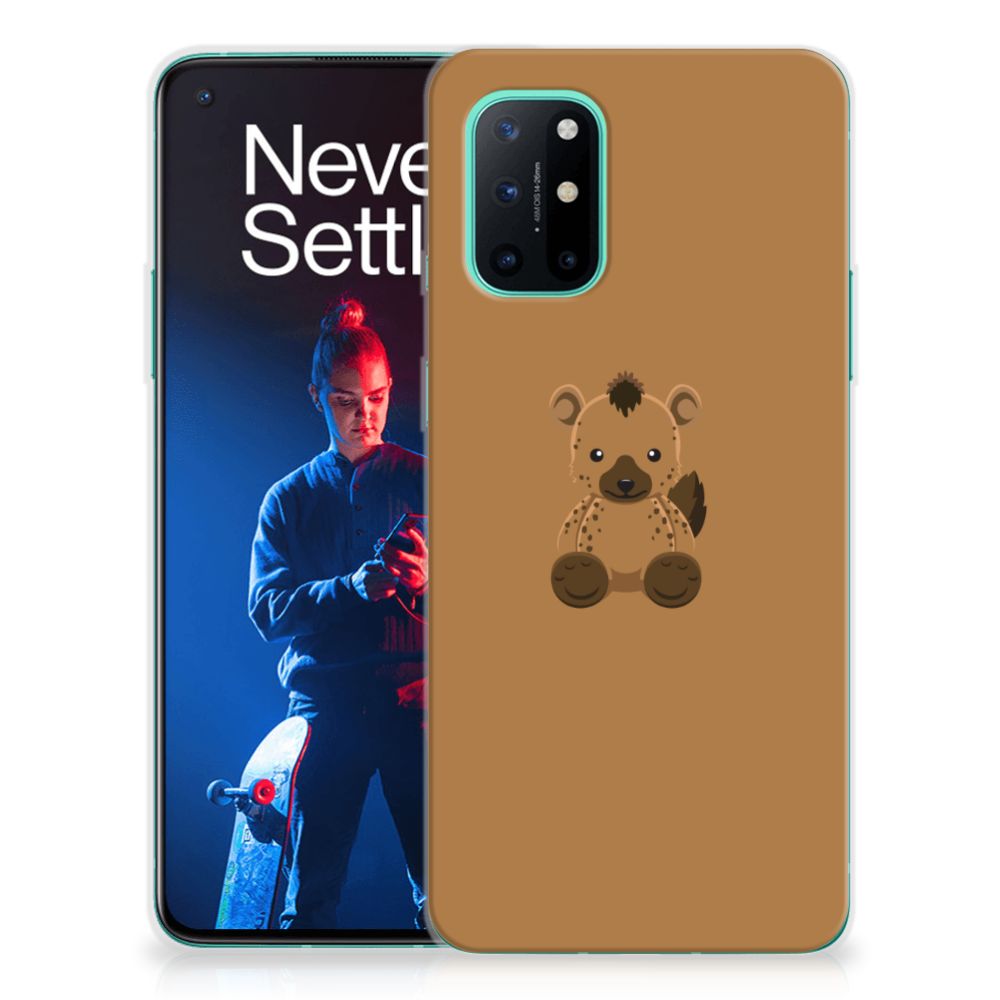 OnePlus 8T Telefoonhoesje met Naam Baby Hyena B2C Telecom