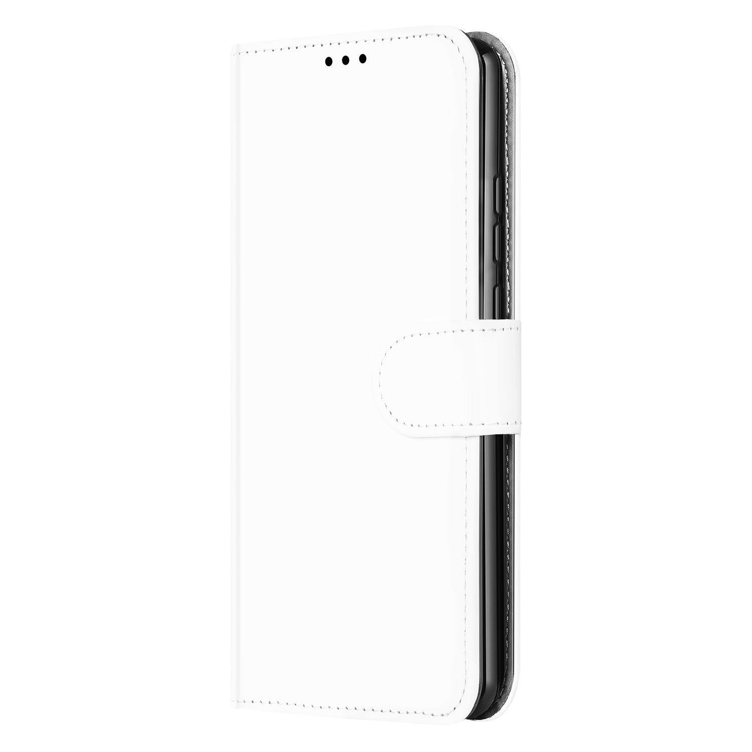 Book Case Telefoonhoesje voor de Samsung Galaxy A03 Wit met Pasjeshouder