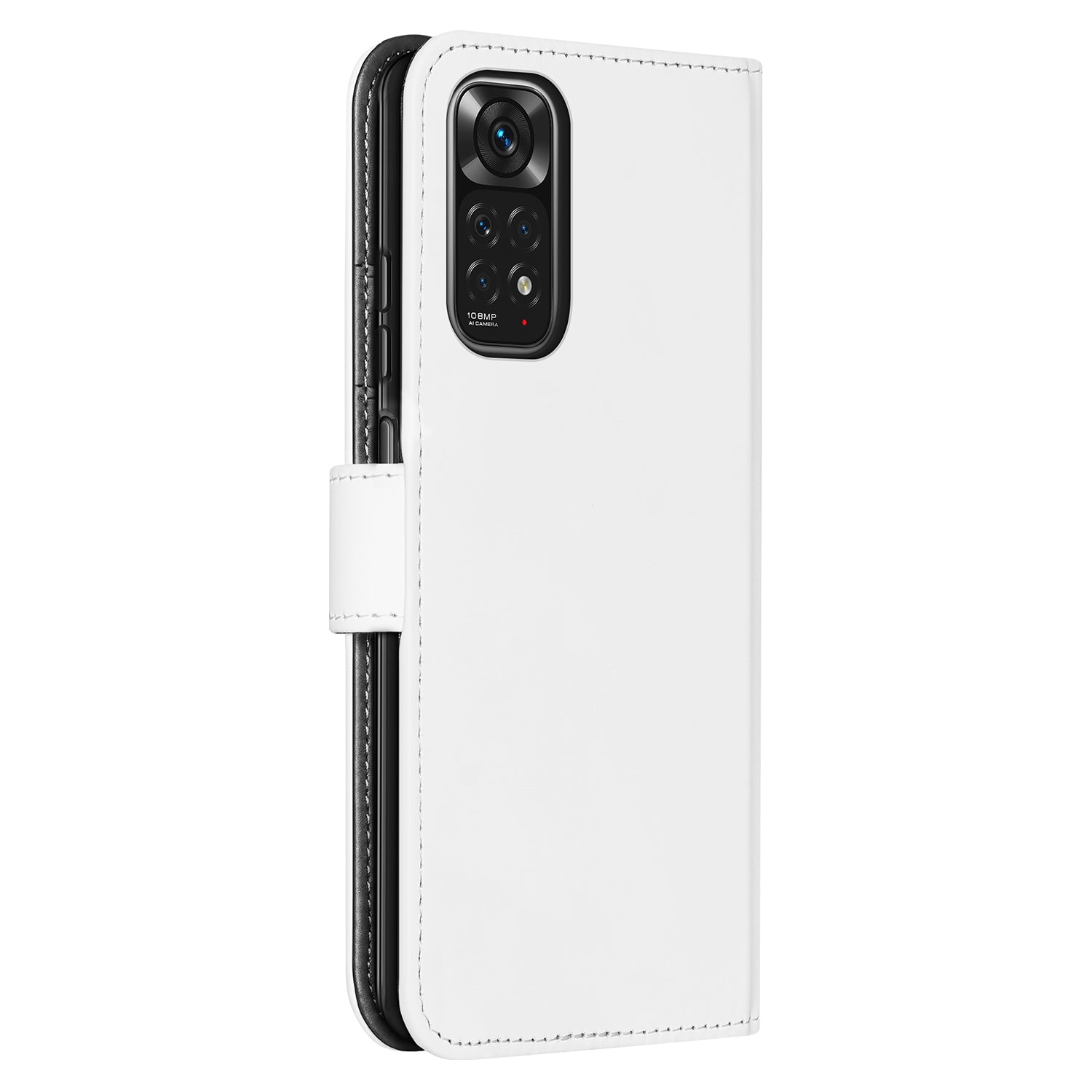 Book Case Telefoonhoesje voor de Xiaomi Redmi Note 11 | 11S Wit met Pasjeshouder