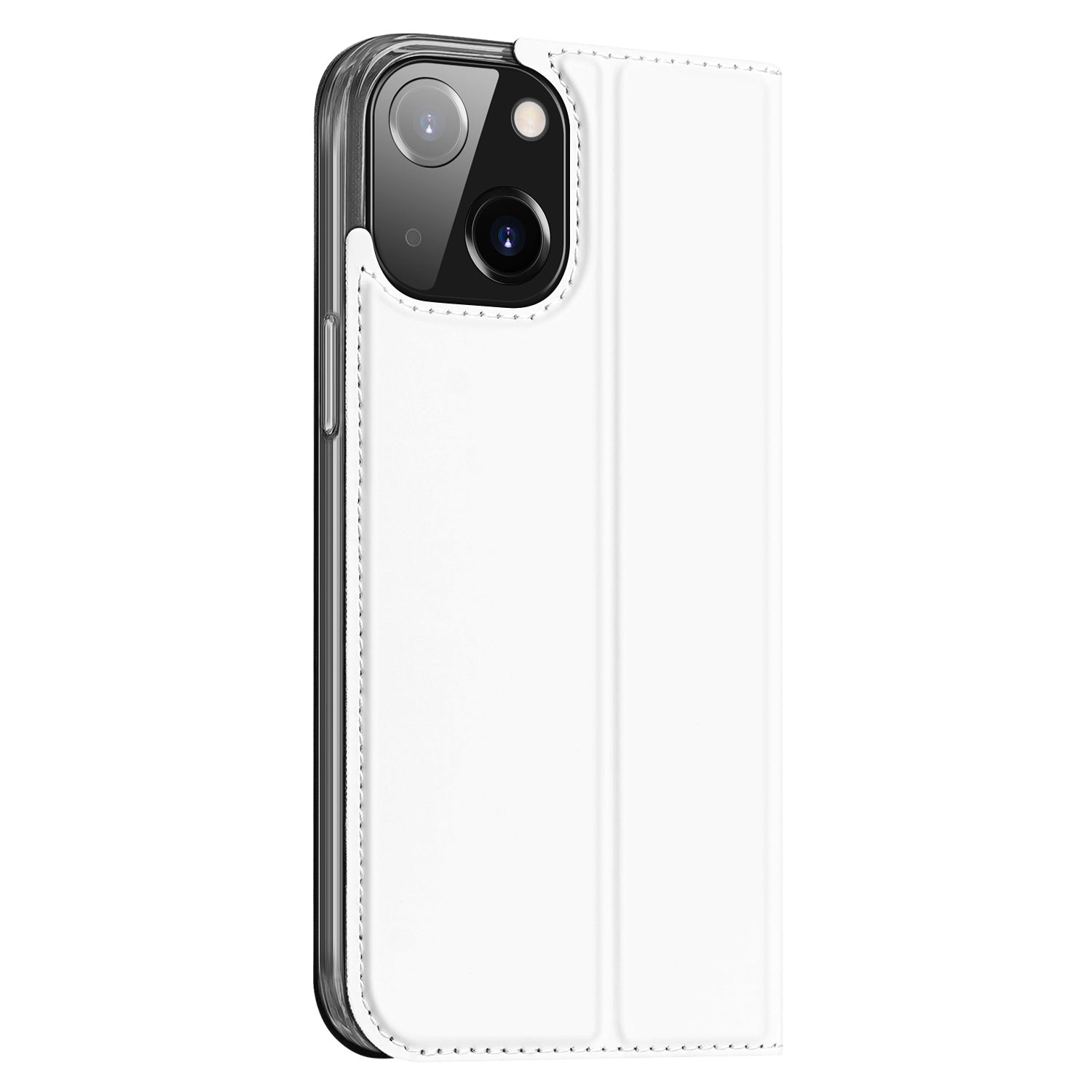 Hoesje iPhone 14 Bookcase Wit met Pashouder en Standaard