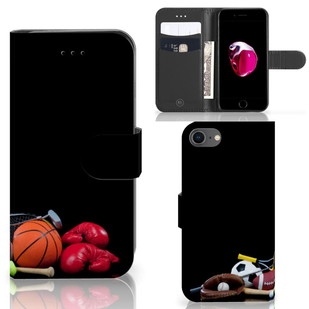 iPhone 7 | 8 | SE (2020) | SE (2022) Wallet Case met Pasjes Sports