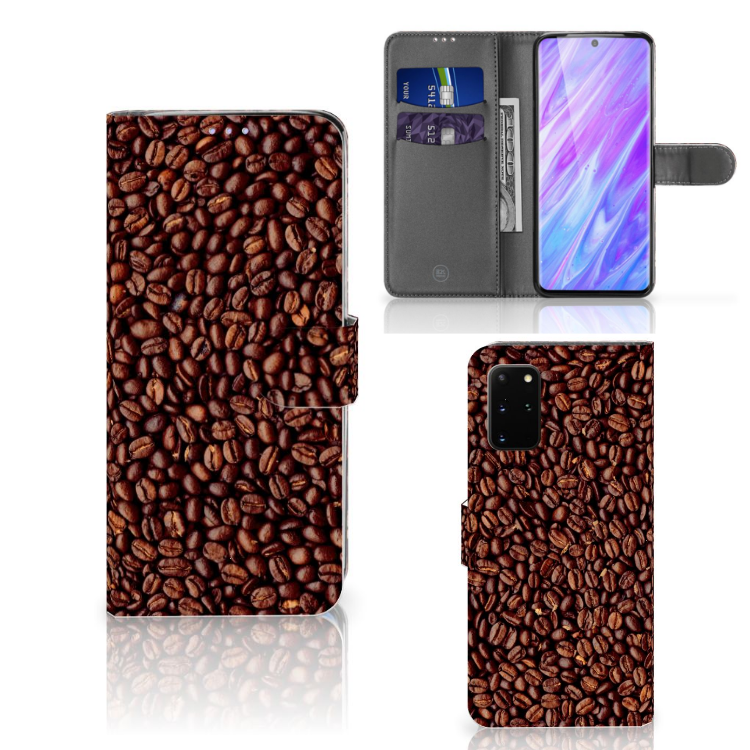 Samsung Galaxy S20 Plus Book Cover Koffiebonen