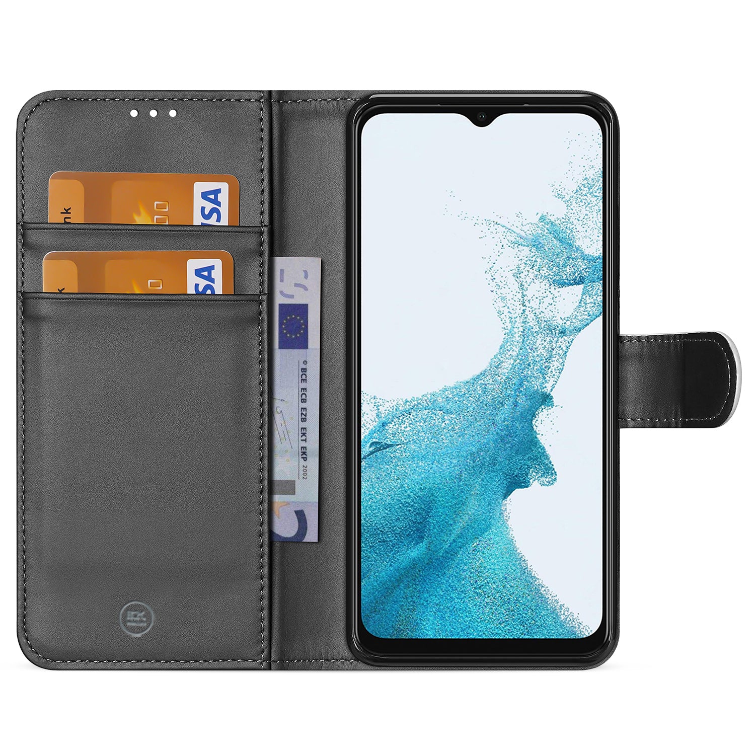 Book Case Telefoonhoesje voor de Samsung Galaxy A23 Wit met Pasjeshouder