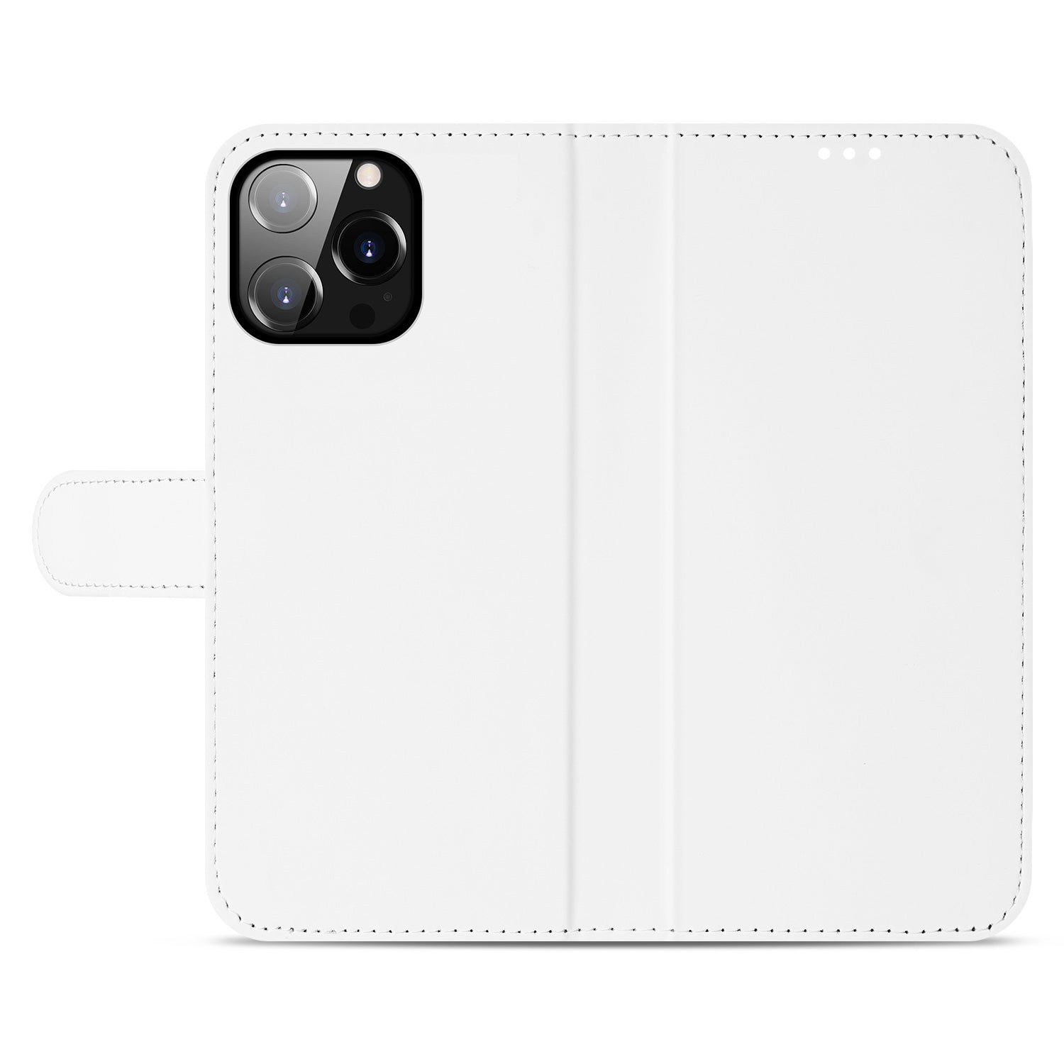Book Case Telefoonhoesje voor de iPhone 14 Pro Max Hoesje Wit met Pasjeshouder