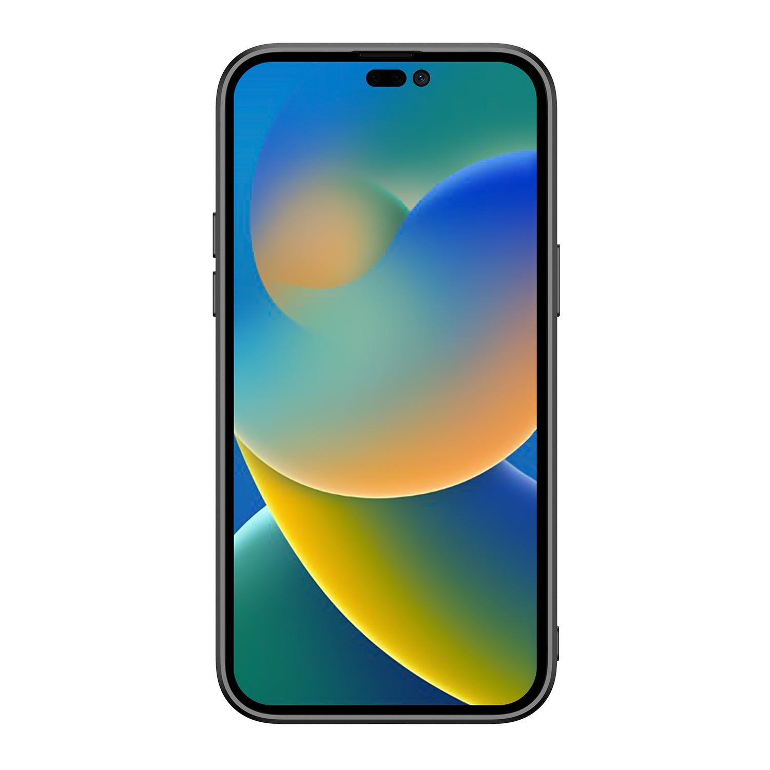 Back Cover Hoesje iPhone 14 Pro Zwart/wit