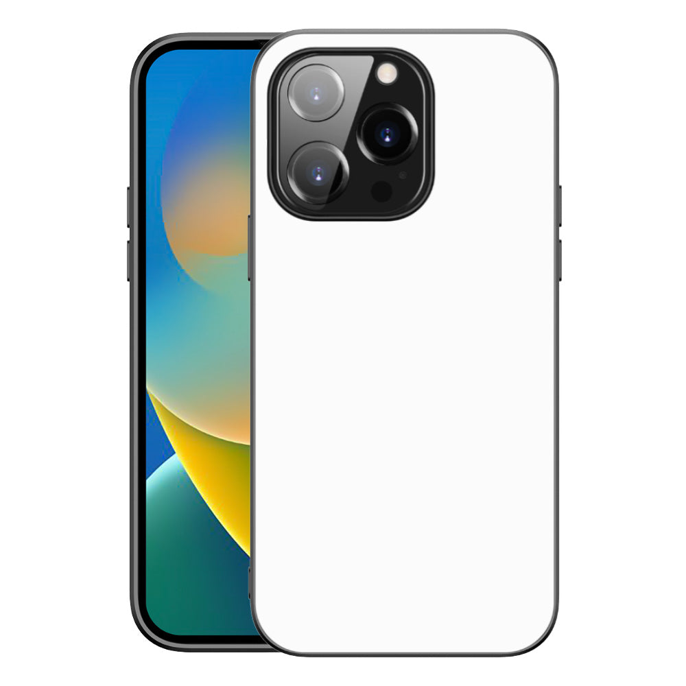 Back Cover Hoesje iPhone 14 Pro Zwart/wit