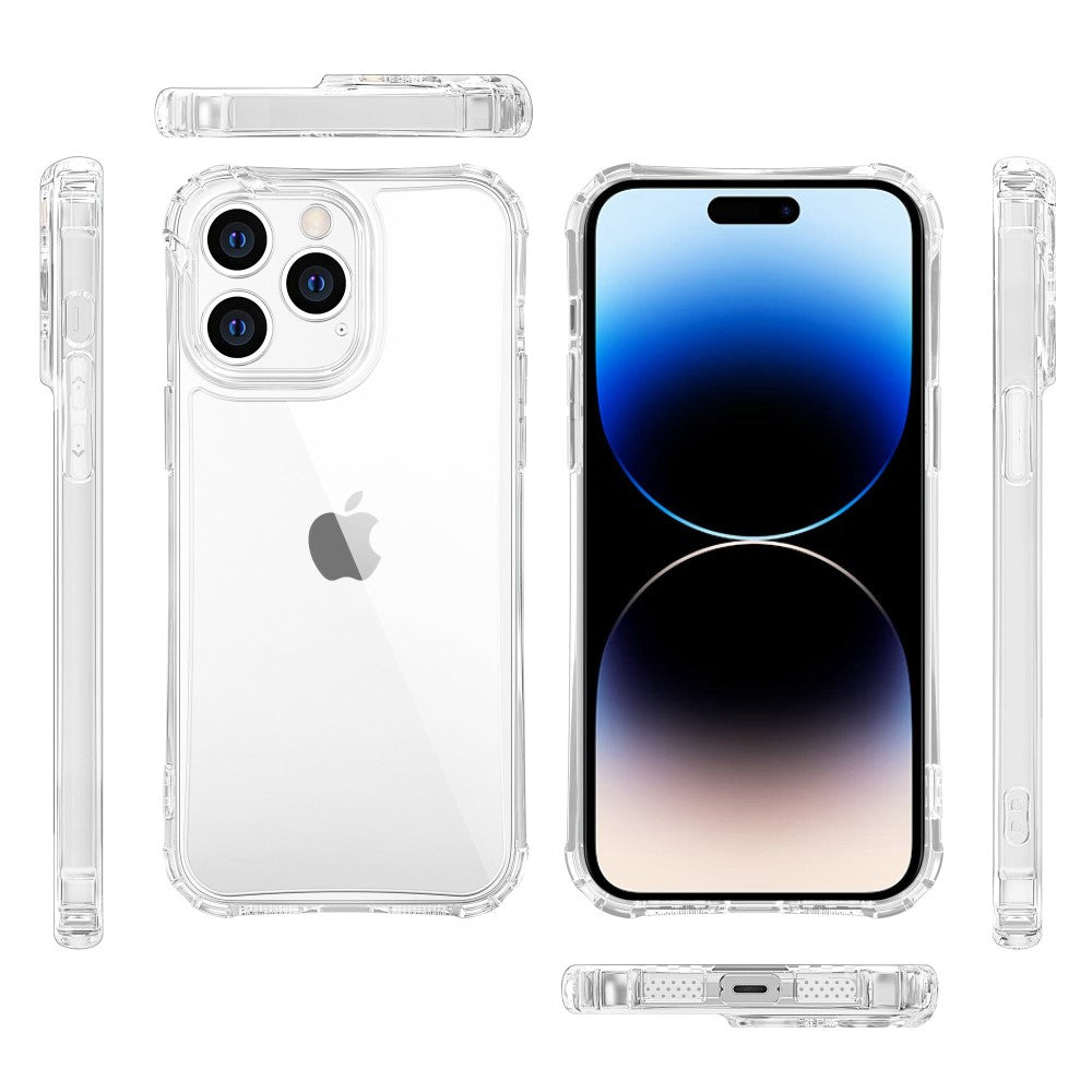 Anti-shock Back Cover iPhone 14 Pro TPU Siliconen Transparant