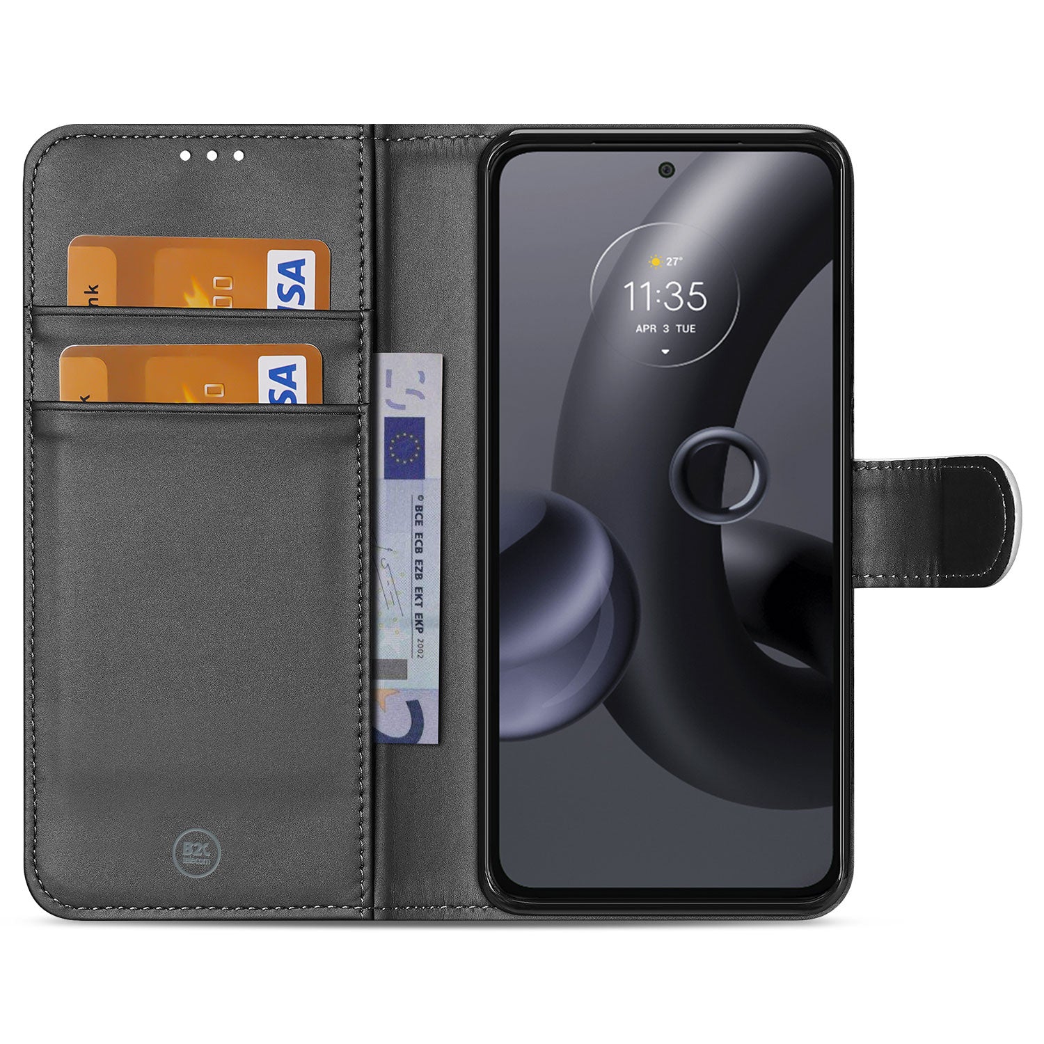 Book Case Hoesje voor de Motorola Edge 30 Neo Wit met Pasjeshouder