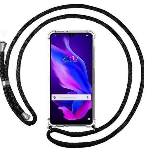 Anti-shock Back Cover voor de iPhone SE 22 | 20 | 8 | 7 Transparant met Koord