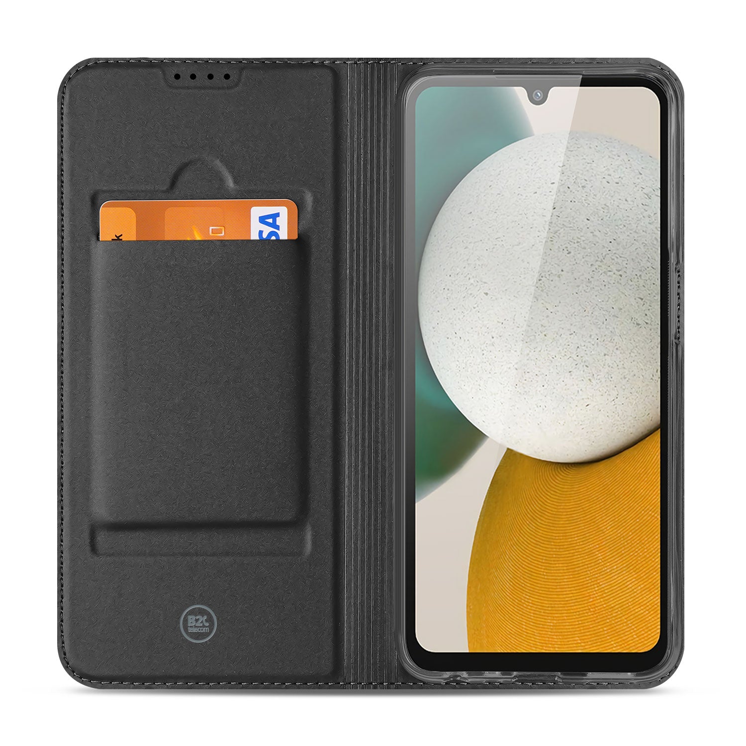 Stand Case Hoesje voor de Samsung Galaxy A34 Wit met Pashouder
