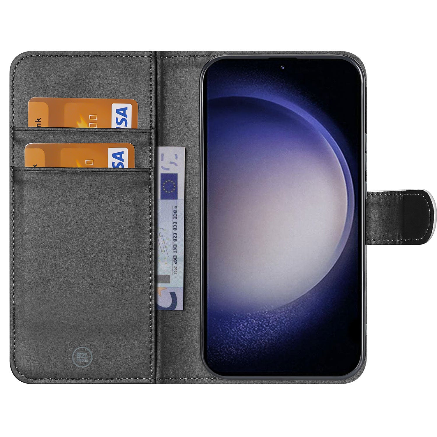 Book Case Telefoonhoesje voor de Samsung Galaxy S23 Plus Wit met Pasjeshouder