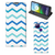 Motorola Moto G9 Power Hoesje met Magneet Zigzag Blauw - B2C Telecom