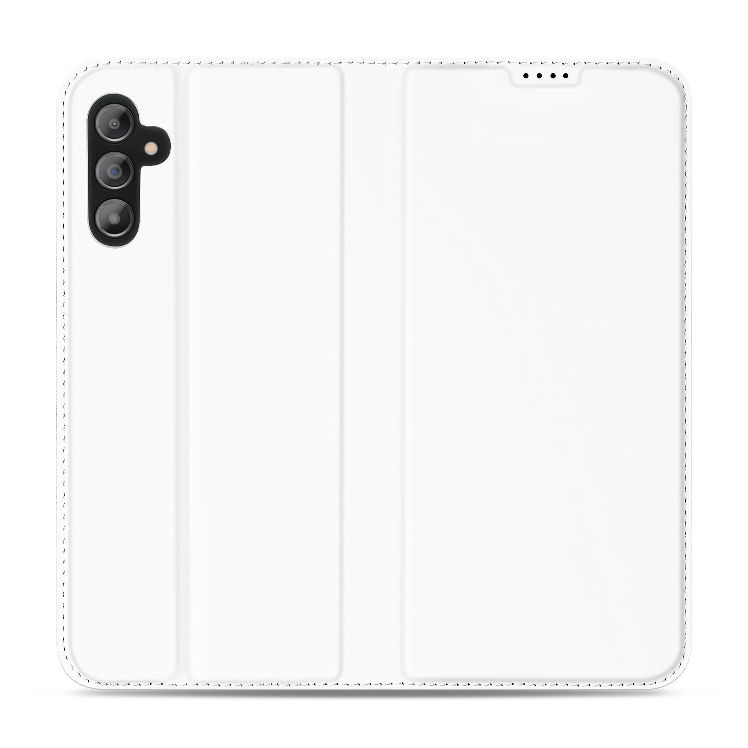 Stand Case Hoesje voor de Samsung Galaxy A14 4G Wit met Pashouder