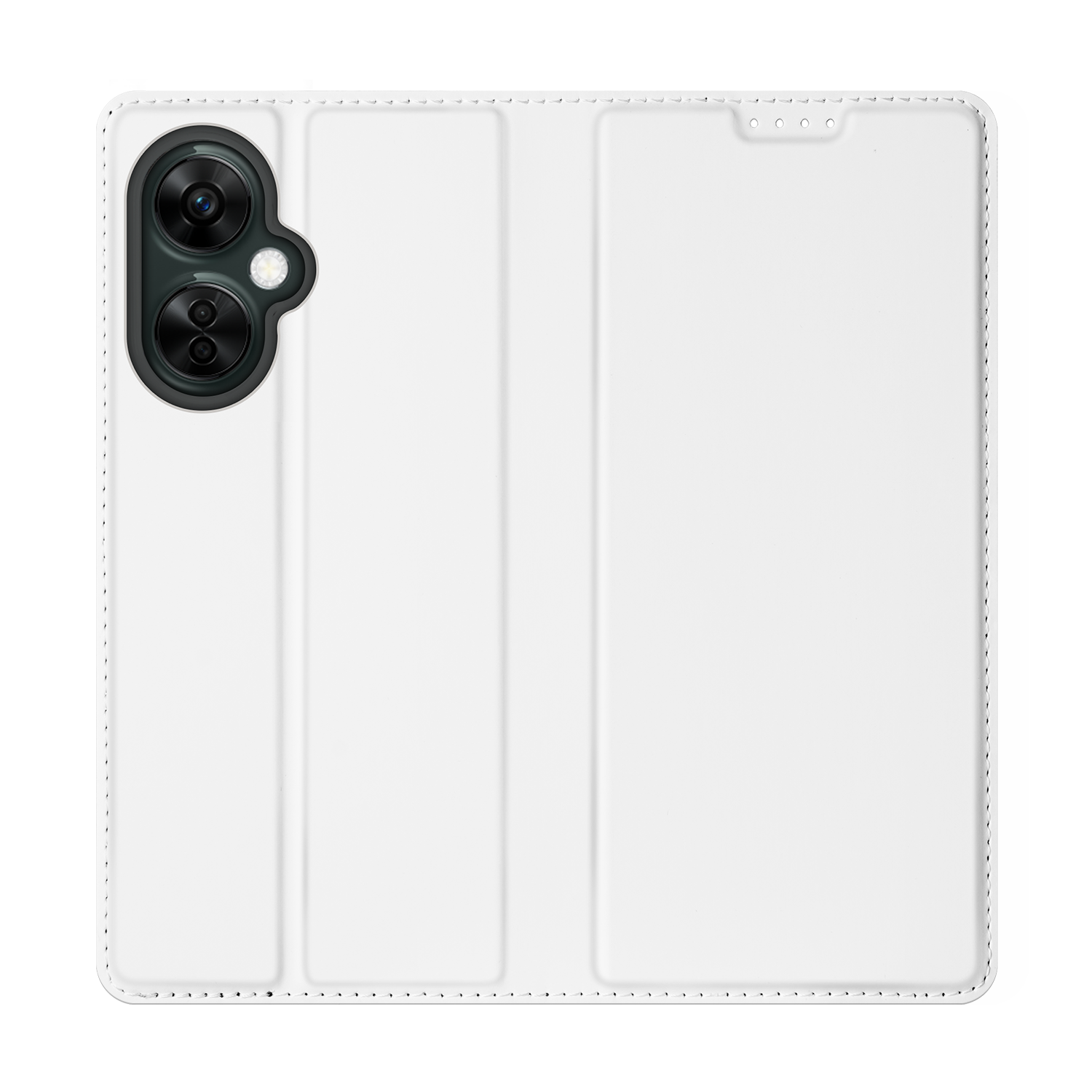 Stand Case Hoesje voor de OnePlus Nord CE 3 Lite Wit met Pashouder