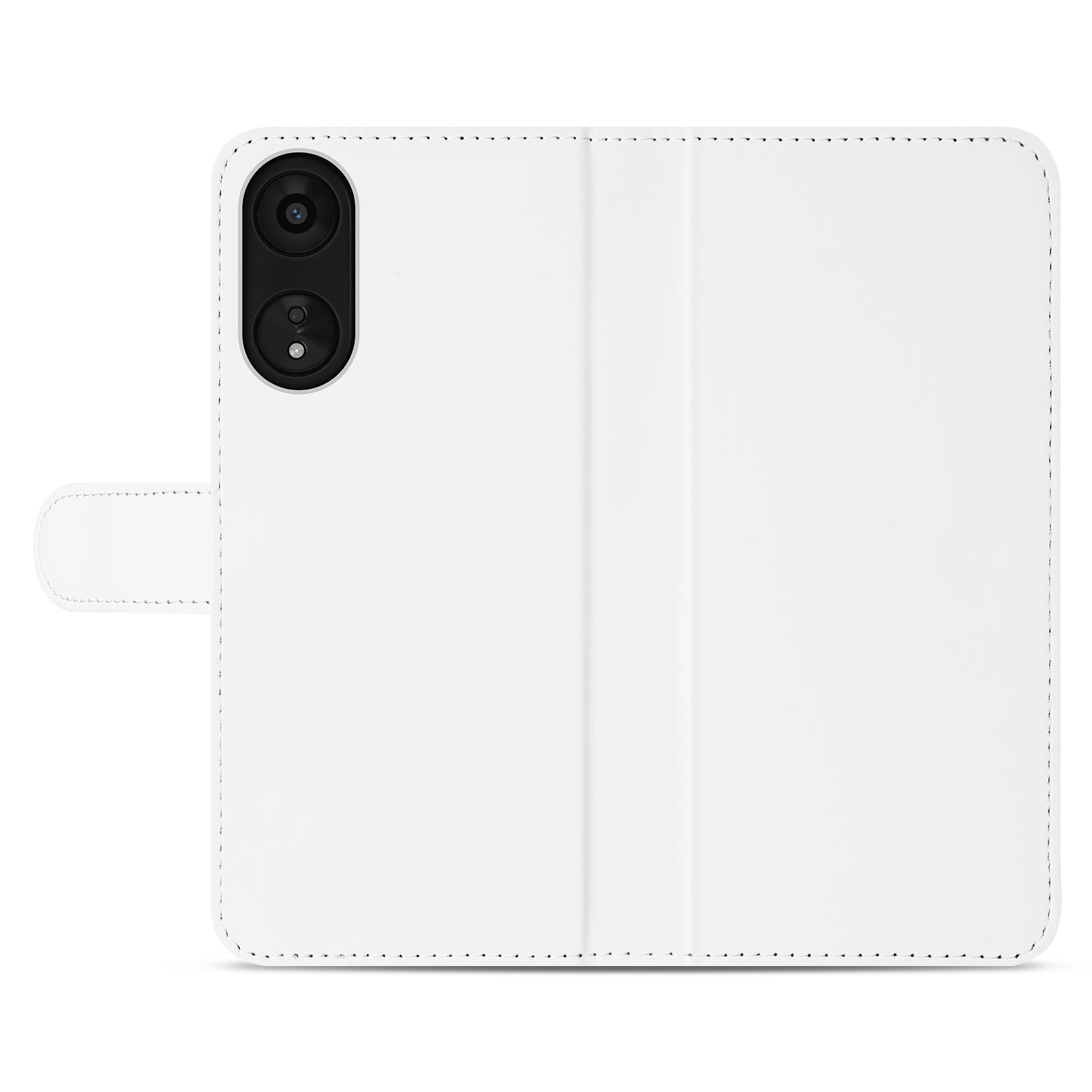 Book Case Telefoonhoesje voor de OPPO A78 5G Wit met Pasjeshouder