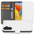 Book Case Hoesje voor de Samsung Galaxy M14 Wit met Pasjeshouder
