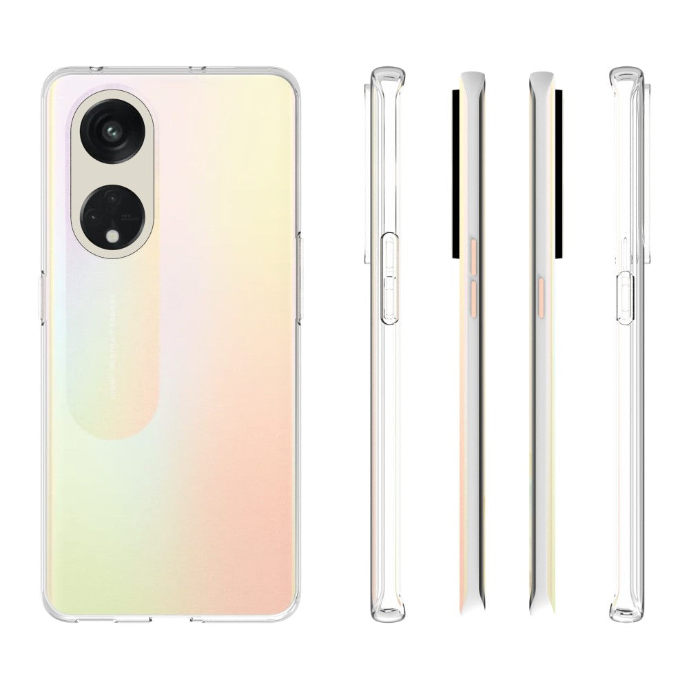 TPU Back Cover Hoesje voor de OPPO Reno8 T 5G Transparant