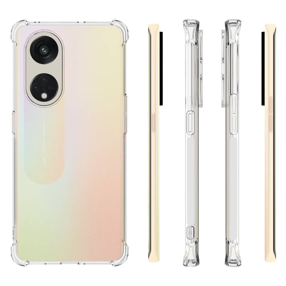 Anti-shock Back Cover voor de OPPO Reno8 T 5G Transparant