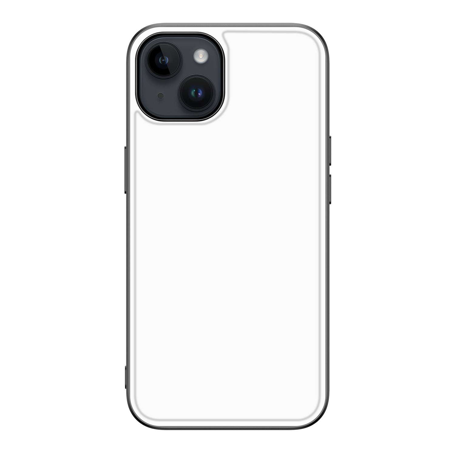 Back Cover Hoesje geschikt voor de iPhone 15 Plus Zwart | Wit