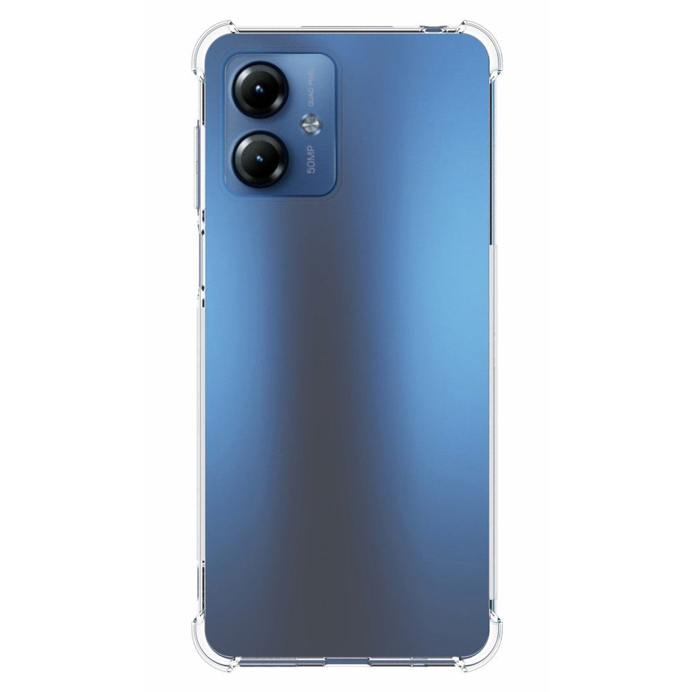 Anti-shock Back Cover voor de Motorola Moto G14 Transparant