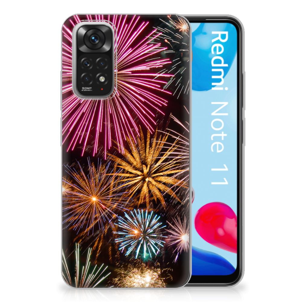 Xiaomi Redmi 10 | Redmi Note 11 4G Silicone Back Cover Vuurwerk B2C Telecom