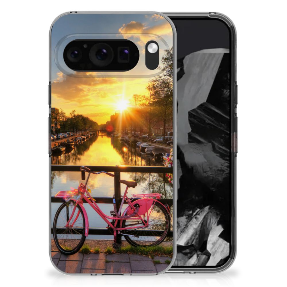 Google Pixel 9 Pro XL Siliconen Back Cover Amsterdamse Grachten