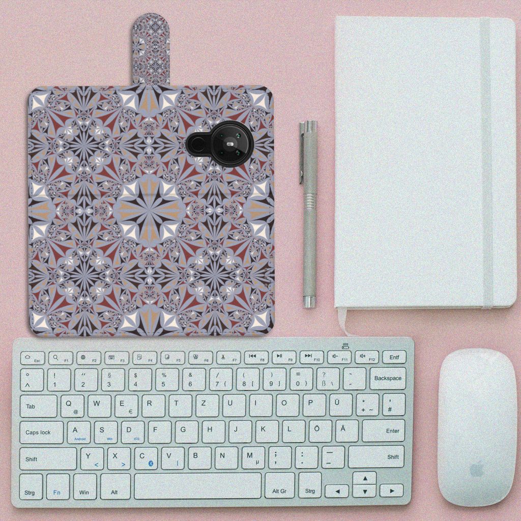 Nokia 5.3 Bookcase Flower Tiles
