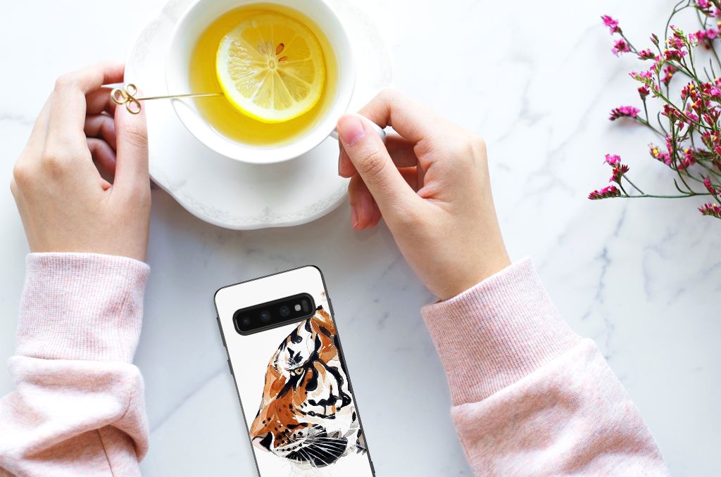 Case Samsung Galaxy S10 Watercolor Tiger B2C Telecom