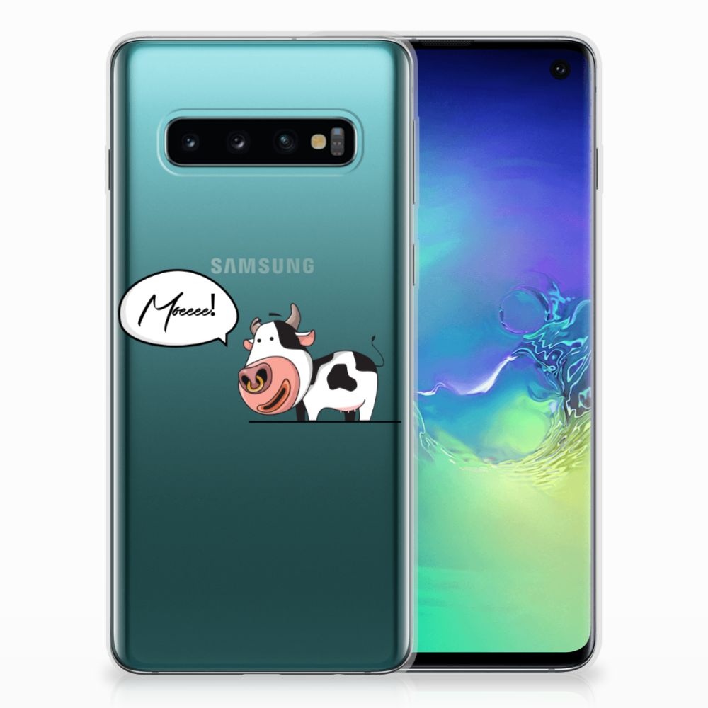 Samsung Galaxy S10 Telefoonhoesje met Naam Cow