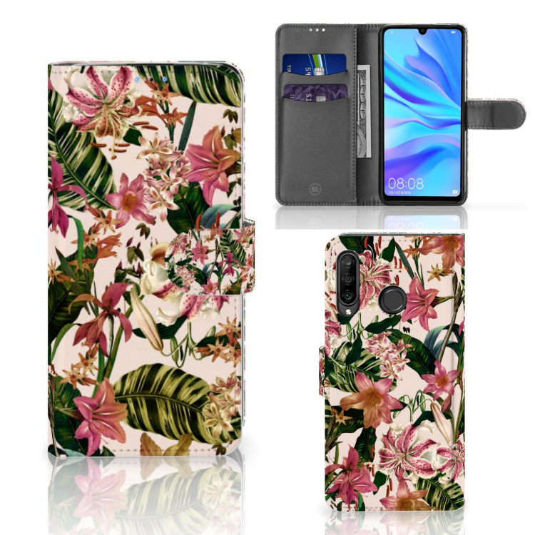 Huawei P30 Lite (2020) Hoesje Flowers