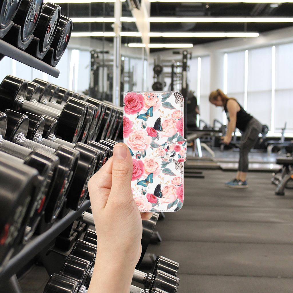 Huawei Y5 (2019) Hoesje Butterfly Roses