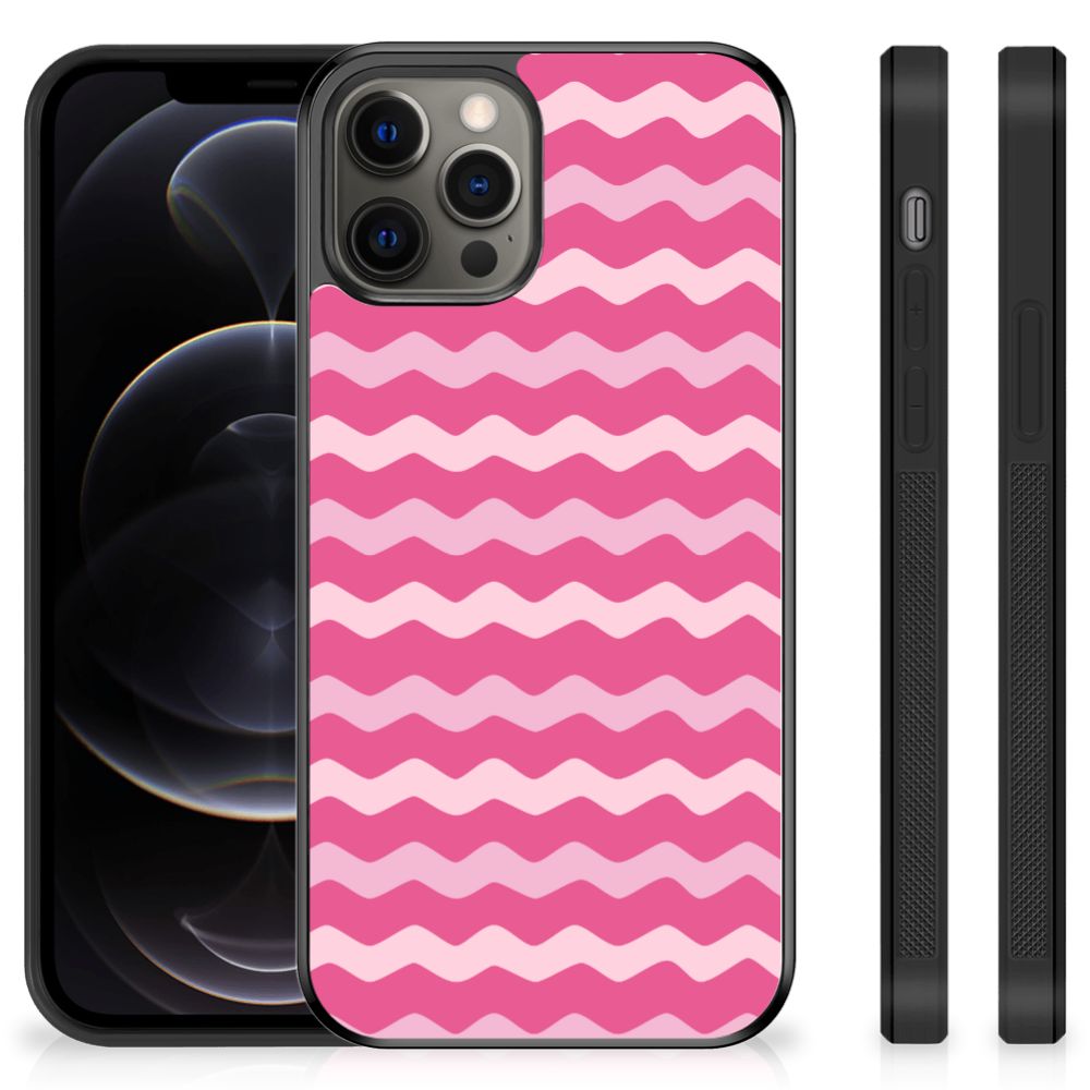 iPhone 12 Pro Max Bumper Case Waves Pink B2C Telecom