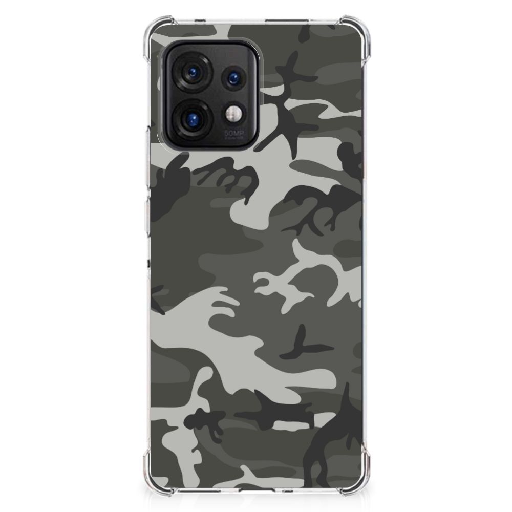 Motorola Edge 40 Pro Doorzichtige Silicone Hoesje Army Light