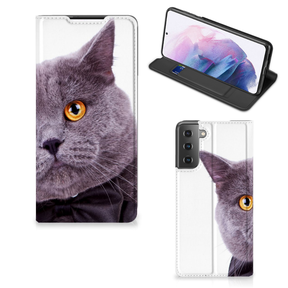 Samsung Galaxy S21 Plus Hoesje maken Kat - B2C Telecom