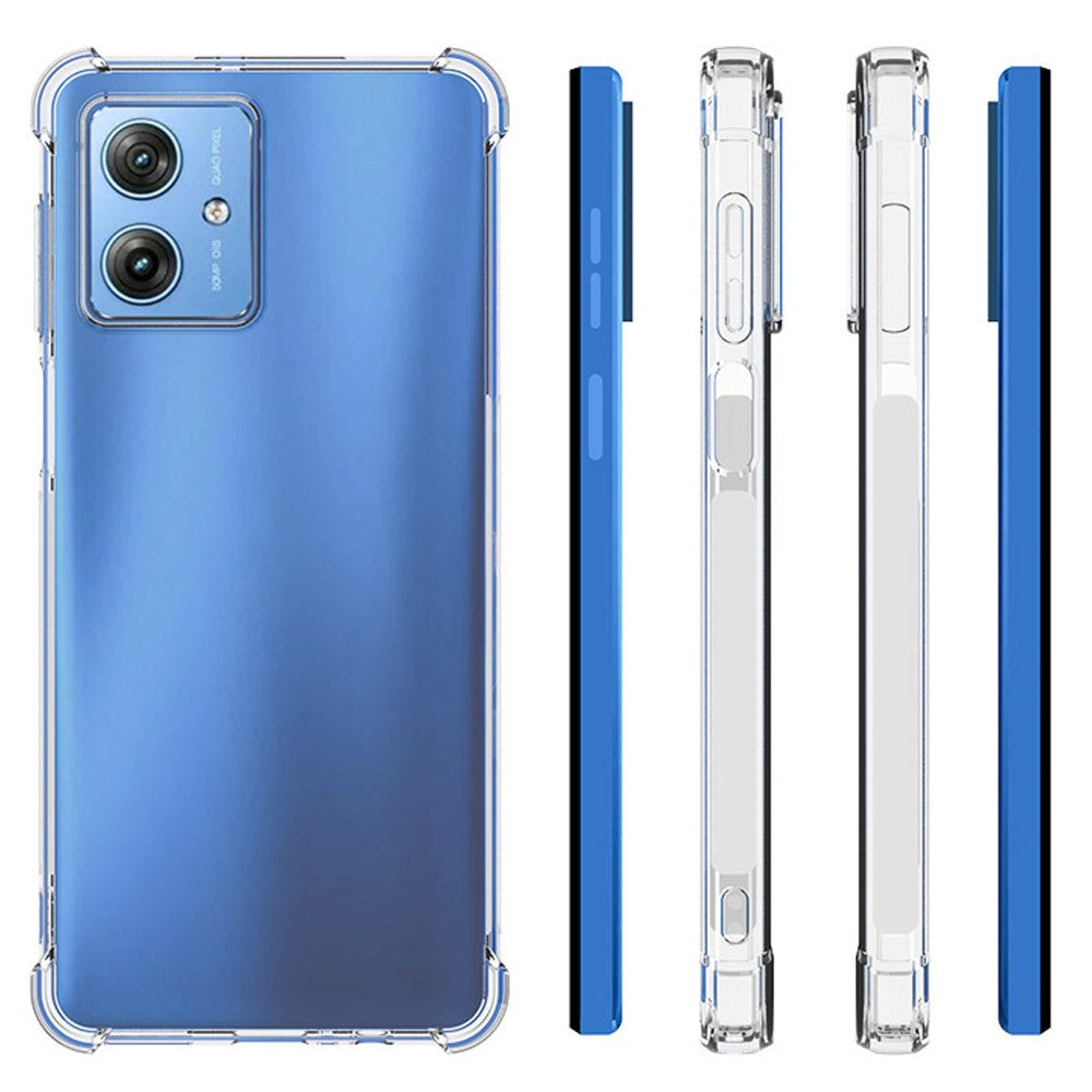 Anti-shock Back Cover voor de Motorola Moto G54 Transparant