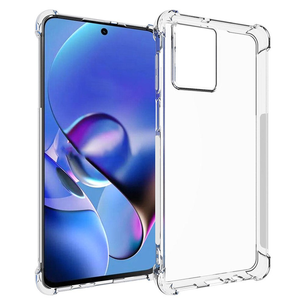 Anti-shock Back Cover voor de Motorola Moto G54 Transparant