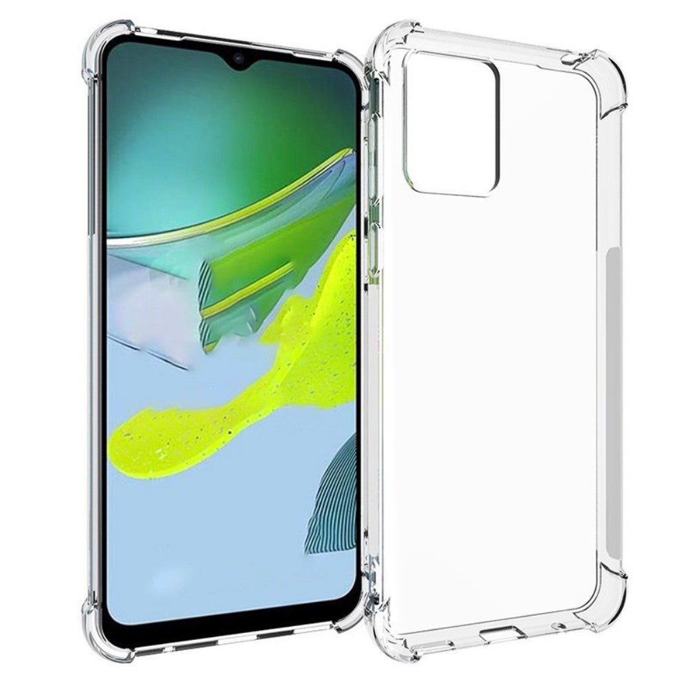 Anti-shock Back Cover voor de Motorola Moto E13 Transparant