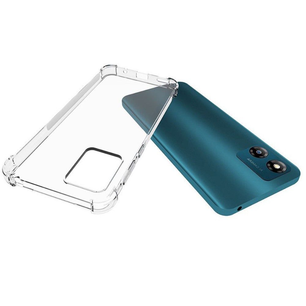 Anti-shock Back Cover voor de Motorola Moto E13 Transparant