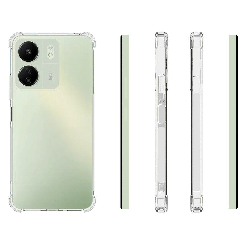 Anti-shock Back Cover voor de Xiaomi Redmi 13C 4G Transparant