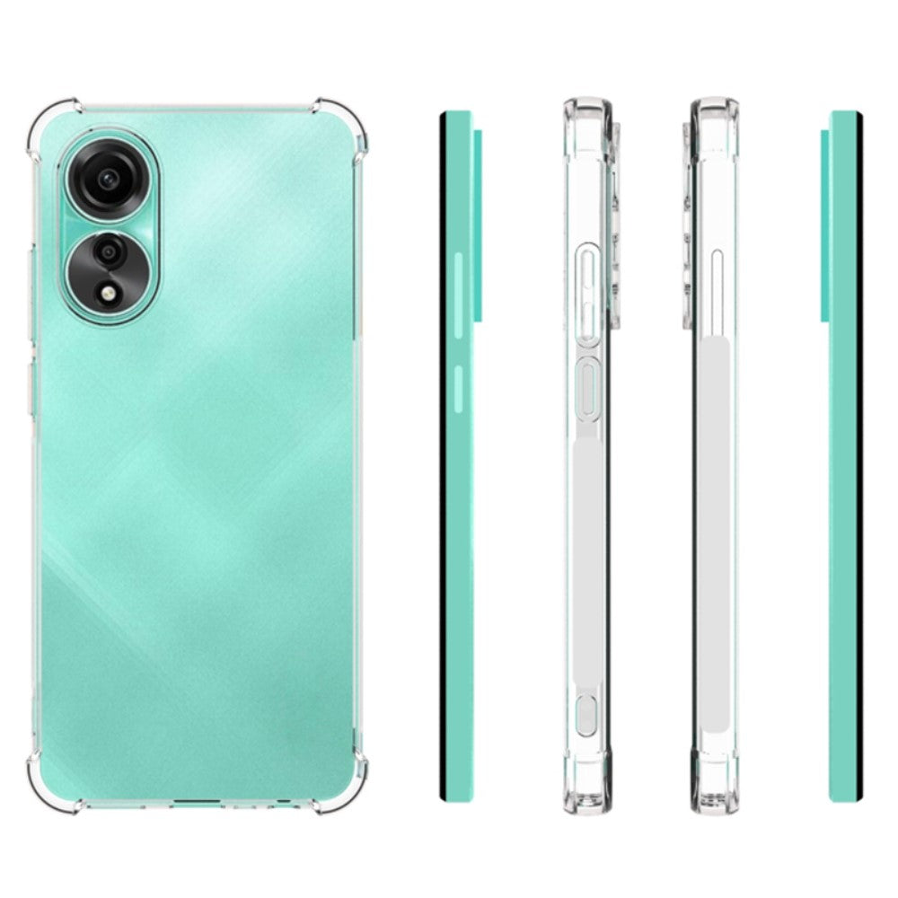 Anti-shock Back Cover voor de OPPO A78 4G Transparant