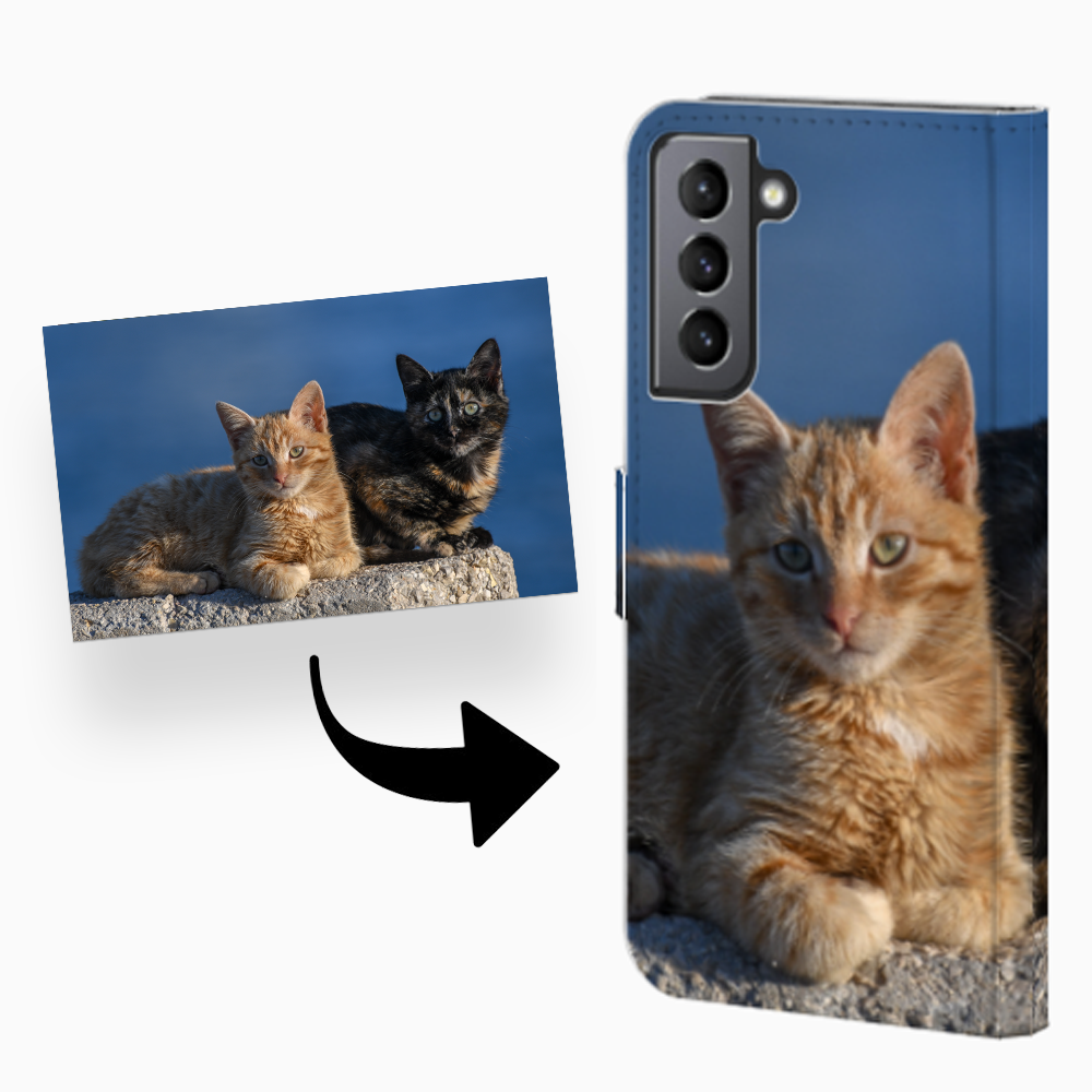 Samsung Galaxy S21 FE Book Case Wit met Pasjeshouder