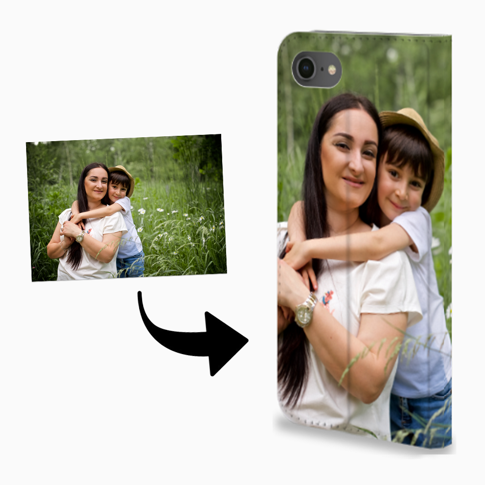 Book Case iPhone 7 | 8 | SE (2020) | SE (2022) Hoesje Wit met Standaardfunctie