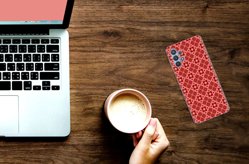 Samsung Galaxy A32 5G TPU bumper Batik Rood B2C Telecom