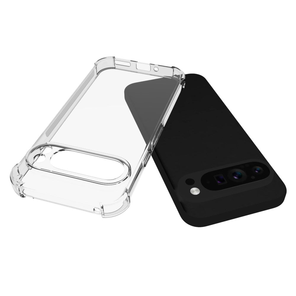 Anti-shock Back Cover voor de Google Pixel 9 Pro Transparant