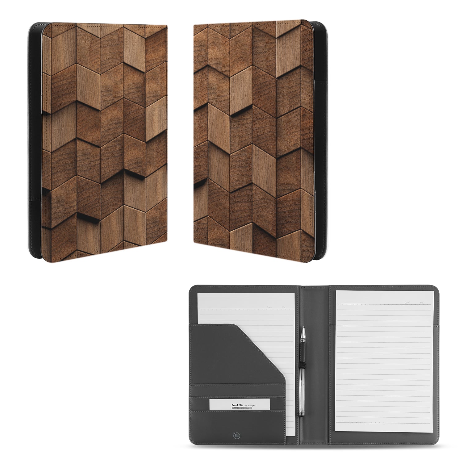 Unieke A5 Map | A5 Schrijfmap - B2C Telecom | Wooden Cubes Design