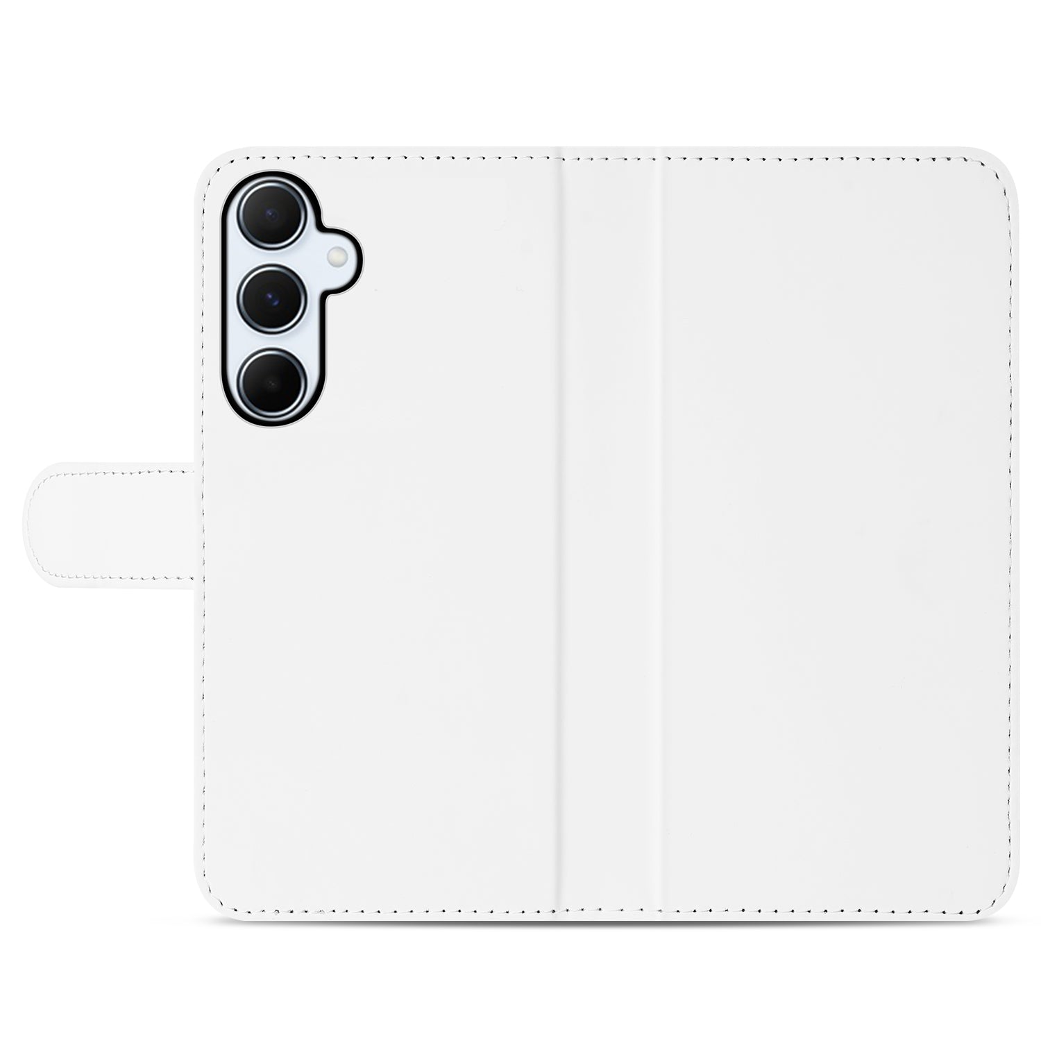 Book Case Telefoonhoesje Geschikt voor Samsung Galaxy A55 Wit met Pasjeshouder