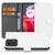 Book Case Hoesje voor Motorola Moto G24 | G04 | G24 Power Wit met Pasjeshouder