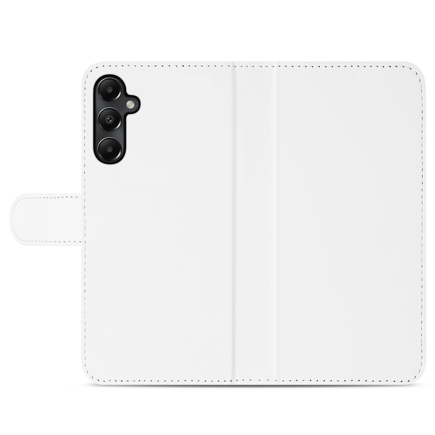 Book Case Telefoonhoesje Samsung Galaxy A05s Wit met Pasjeshouder