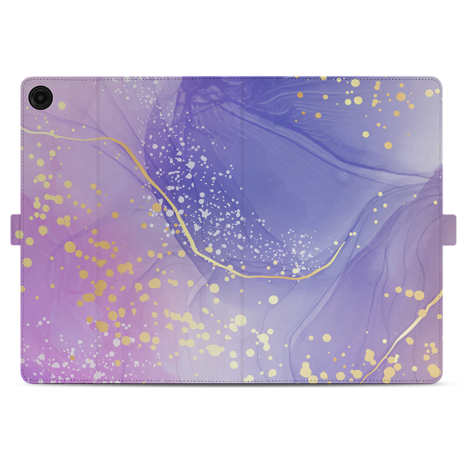 Uniek Samsung Galaxy Tab A9 Plus Tablethoesje Watercolor Paars Design | B2C Telecom