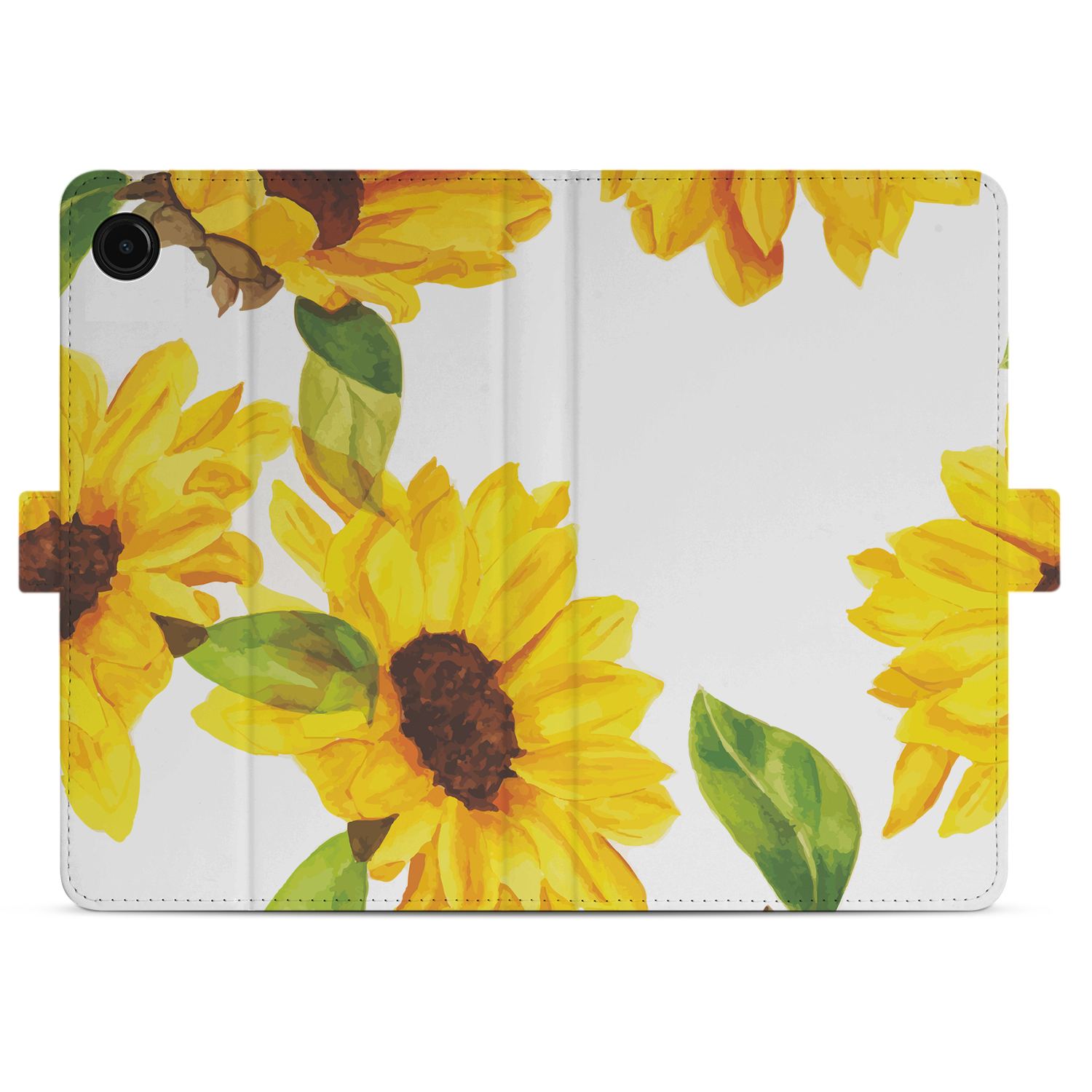 Uniek Samsung Galaxy Tab A9 Tablethoesje Zonnebloemen Design | B2C Telecom